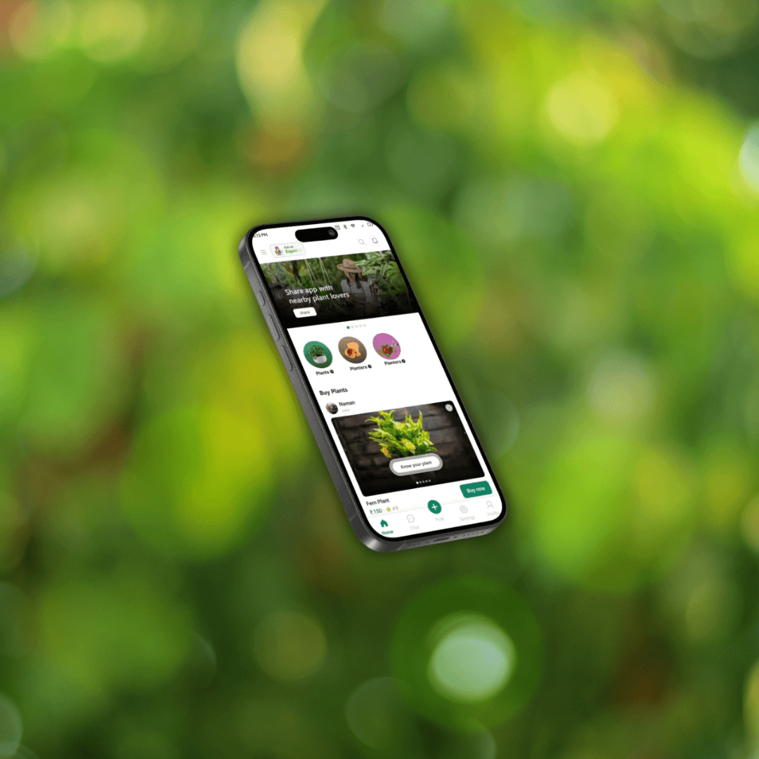 Mobile app interface